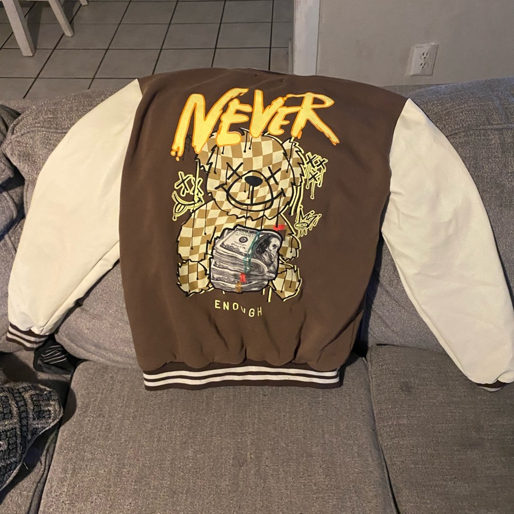 Brown Varsity jacket - Picture 2 of 3